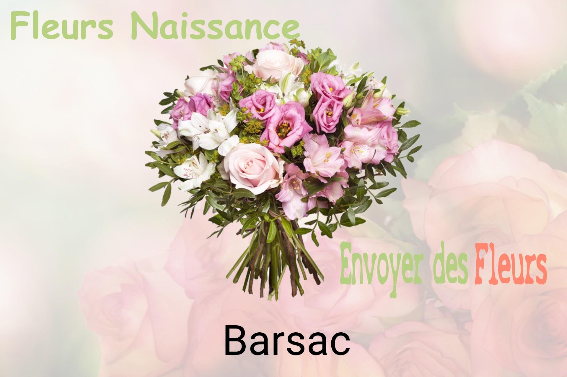 Bouquet de fleurs de naissance livré à Barsac