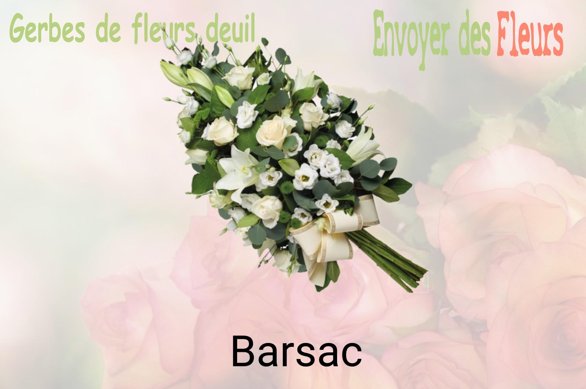 Gerbe de fleurs de deuil livrée à Barsac